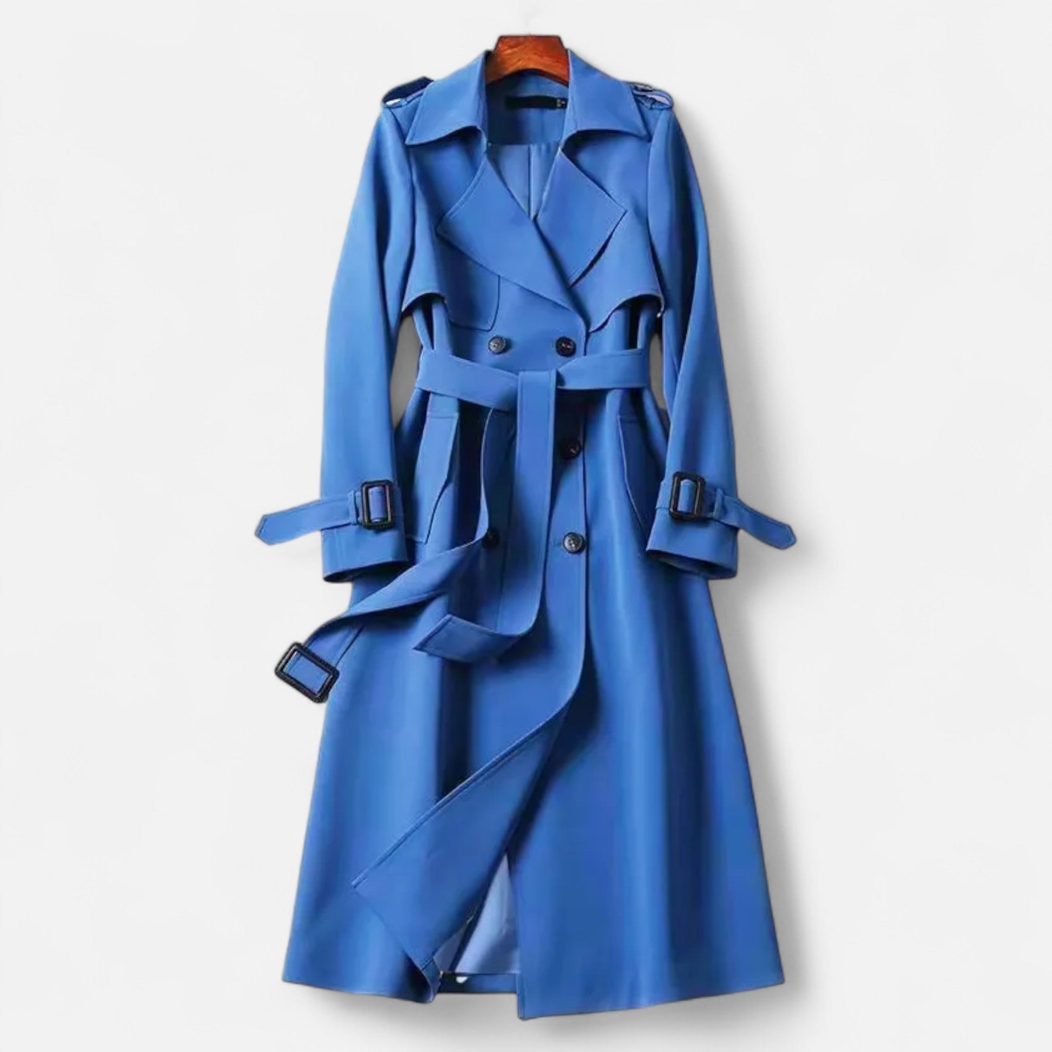 Vintage trenchcoat til kvinder med ikonisk moderne snit