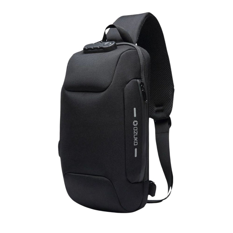Diebstahlsichere Crossbody-Tasche | Sicherheits-Sling-Rucksack mit USB-Ladeanschluss