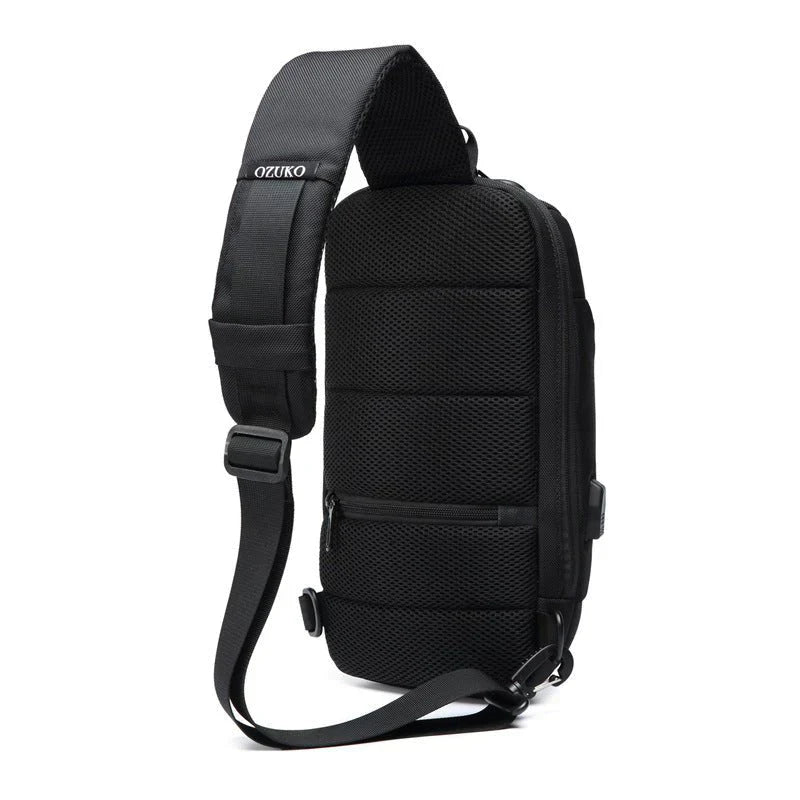 Diebstahlsichere Crossbody-Tasche | Sicherheits-Sling-Rucksack mit USB-Ladeanschluss