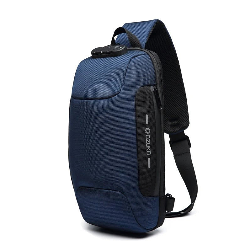 Diebstahlsichere Crossbody-Tasche | Sicherheits-Sling-Rucksack mit USB-Ladeanschluss
