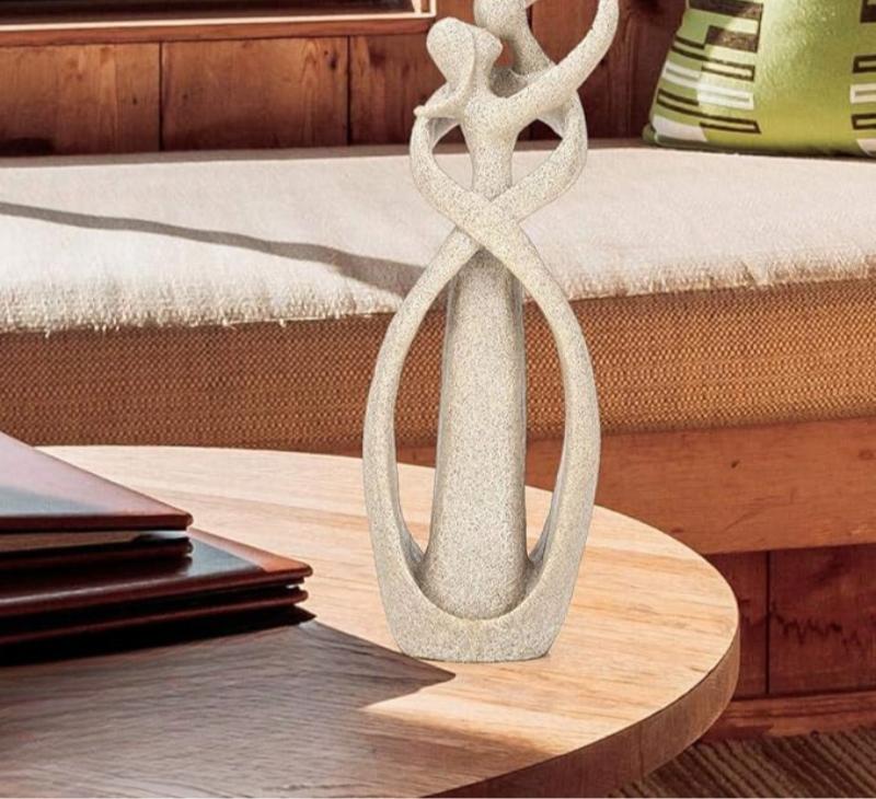 Eternal Embrace – Abstract figure of timeless love | Modern home décor & unique gift