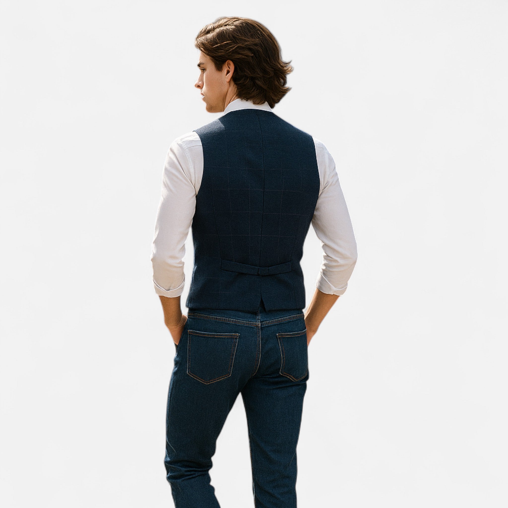 Chaleco vintage para hombre con corte clásico