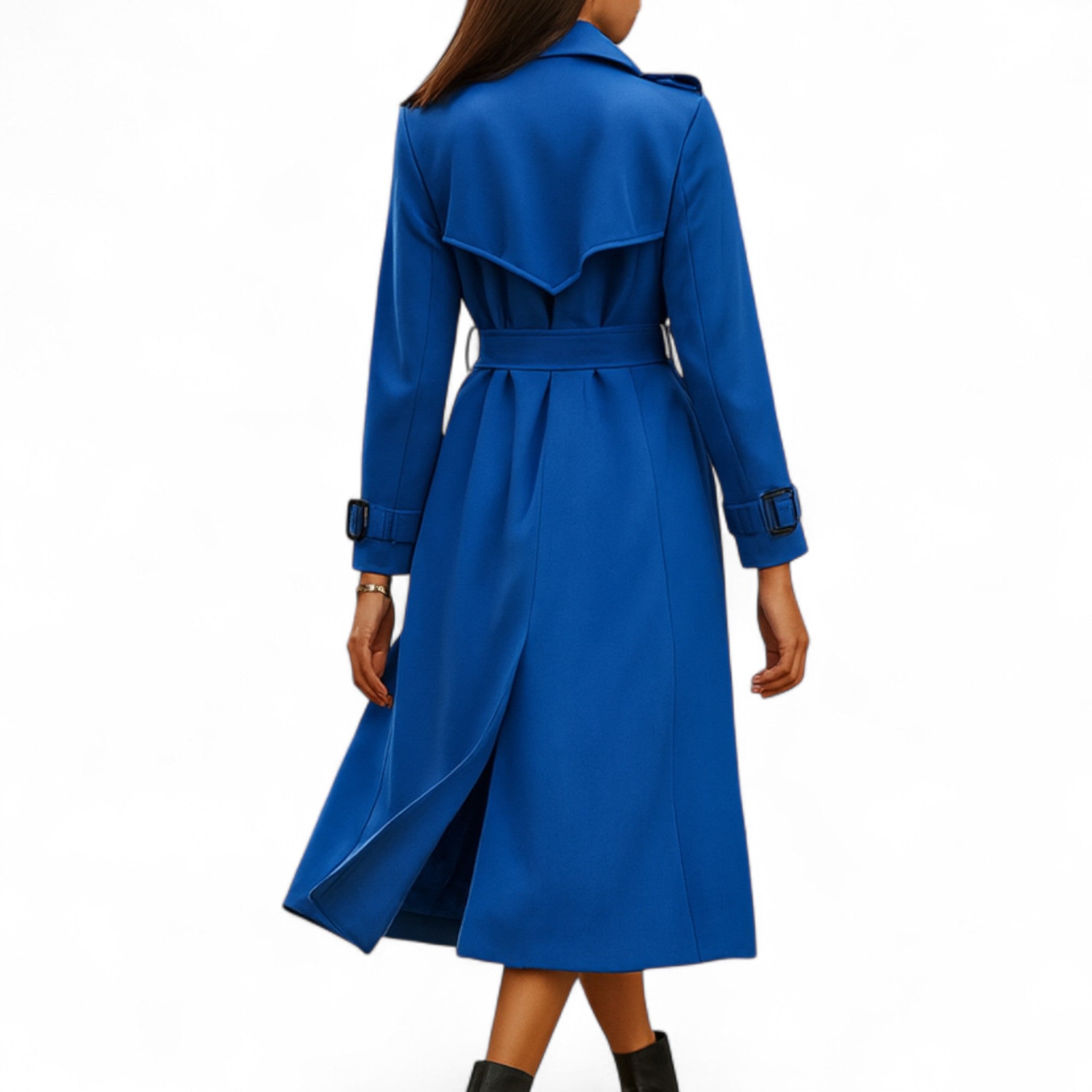 Vintage trenchcoat til kvinder med ikonisk moderne snit