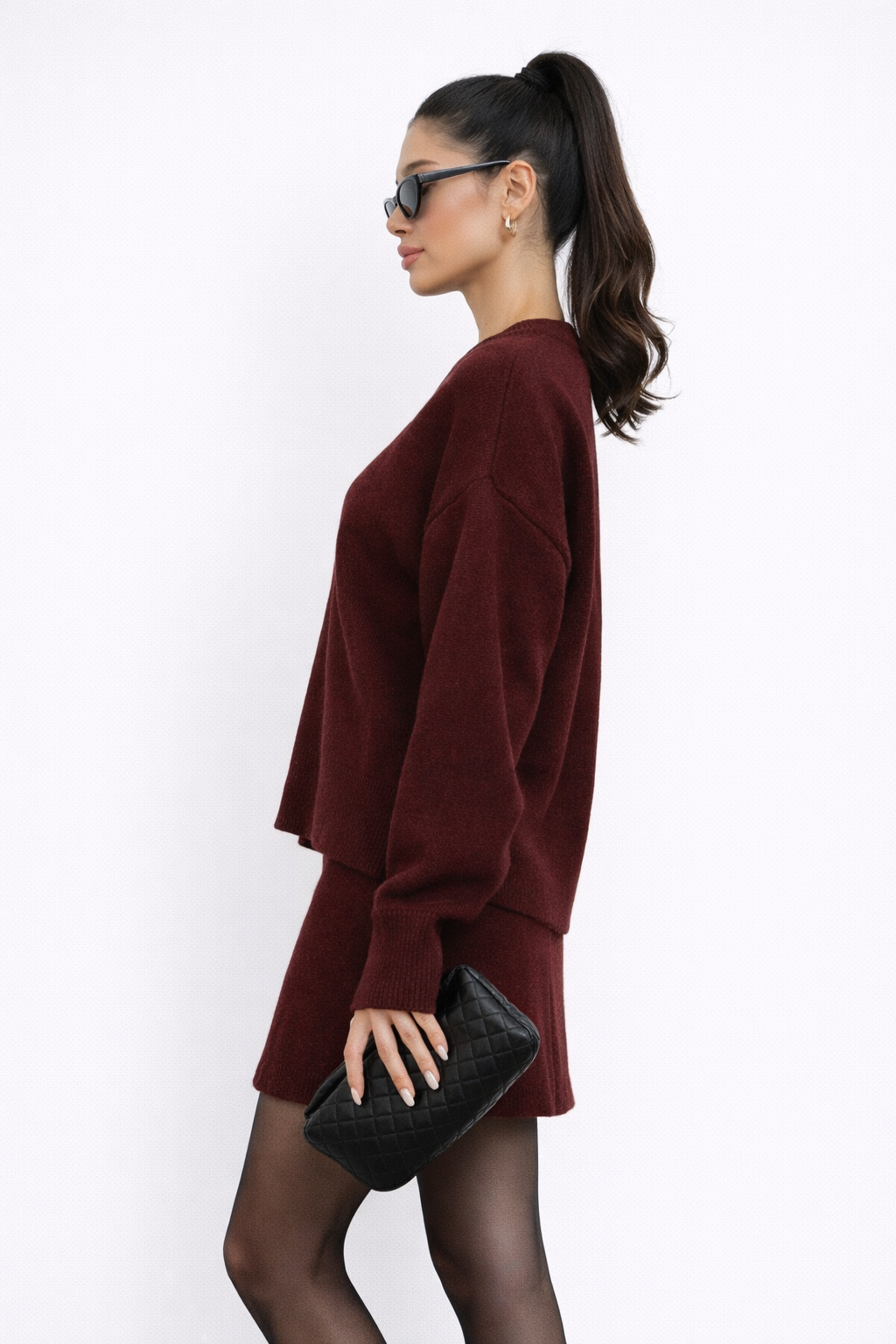 Nicole | Completo a Maglia Autunnale a Due Pezzi