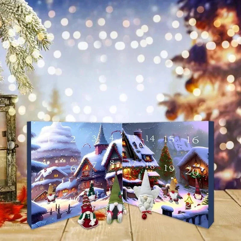Calendario navideño de duendes para 2026 – cuenta atrás de 24 días hasta Navidad con duendes de peluche hechos a mano y sorpresas festivas cada día