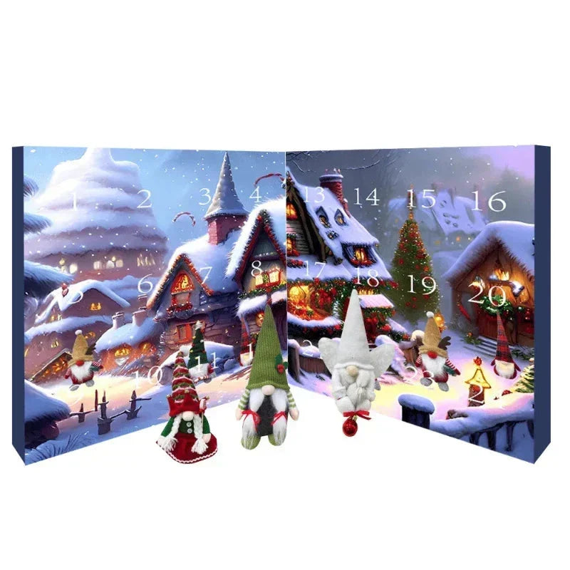 Calendario navideño de duendes para 2026 – cuenta atrás de 24 días hasta Navidad con duendes de peluche hechos a mano y sorpresas festivas cada día