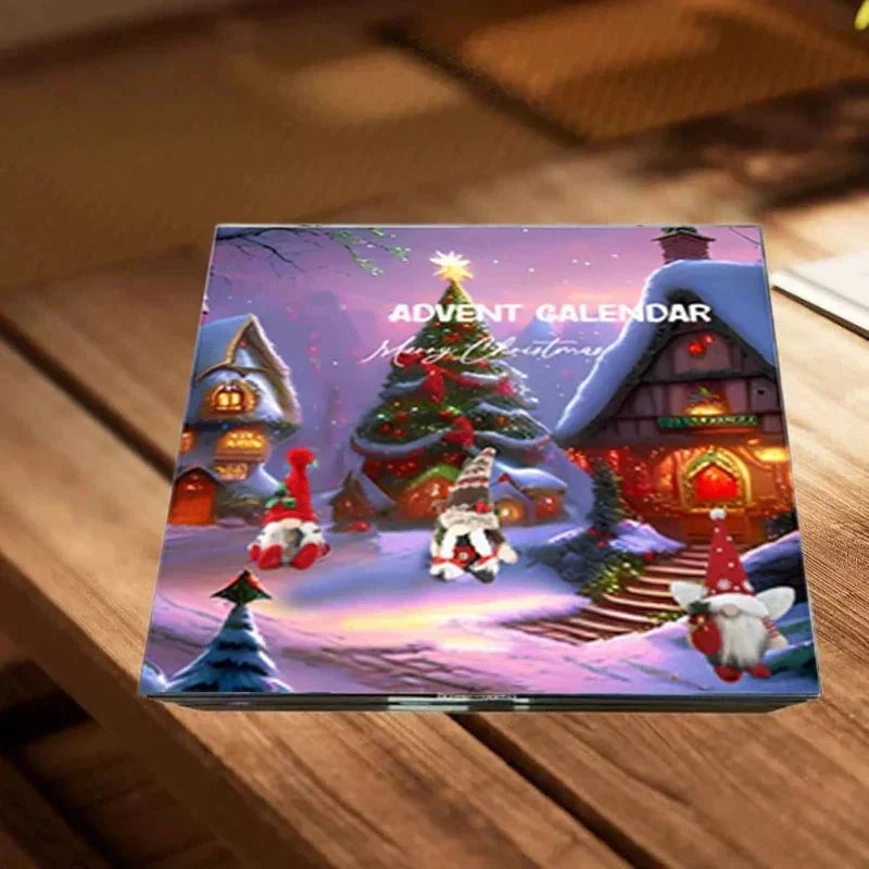 Calendario navideño de duendes para 2026 – cuenta atrás de 24 días hasta Navidad con duendes de peluche hechos a mano y sorpresas festivas cada día
