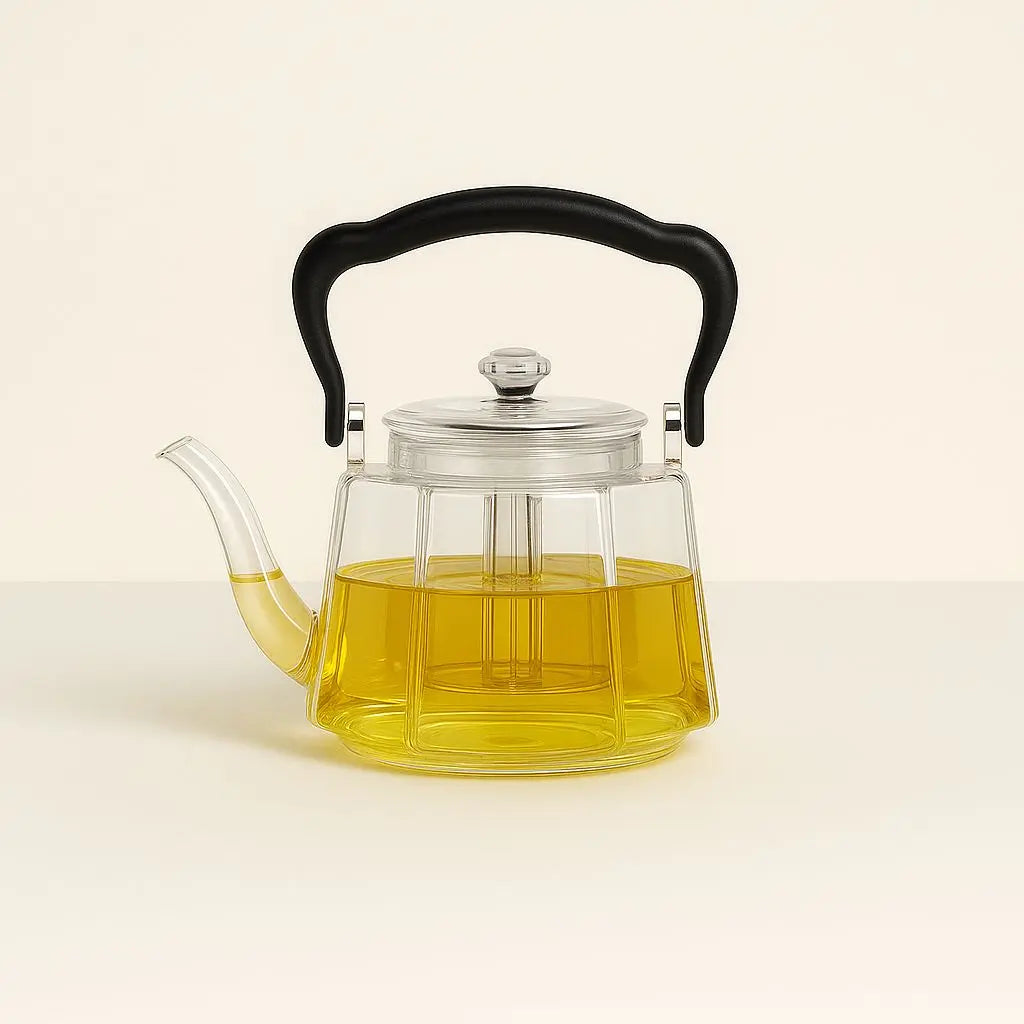Flix Halcyon Heat-Resistant Glass Teapot With Infuser Inovessa