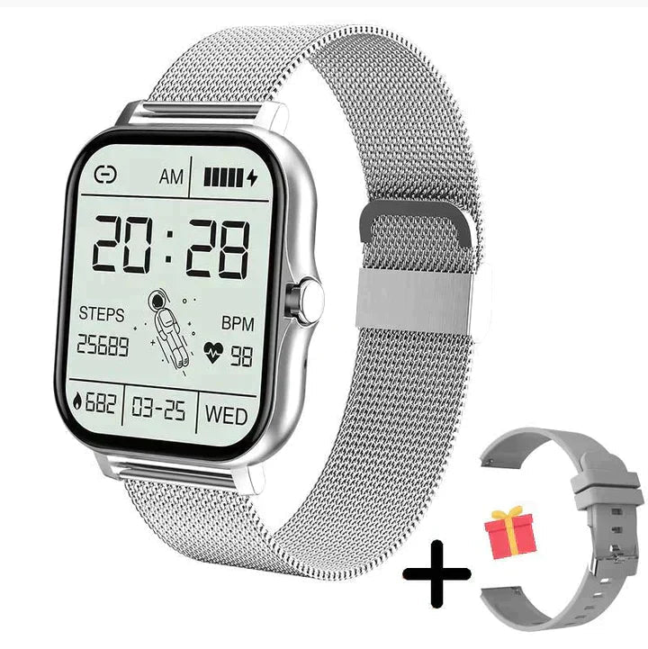 Smartwatch mit Fitnesstracking, Bluetooth-Anrufen und Gesundheitsüberwachung