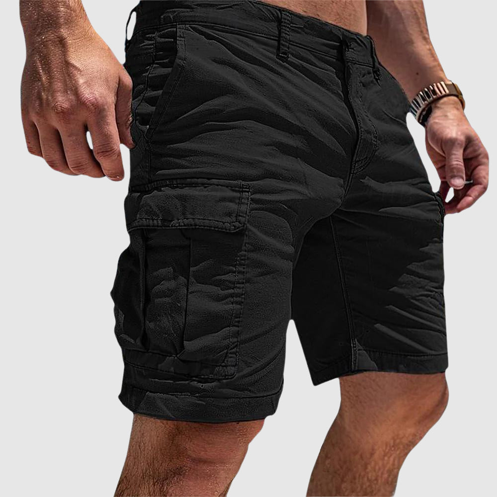 Cargo-Shorts mit mehreren Taschen für Herren – Gerade Beinform