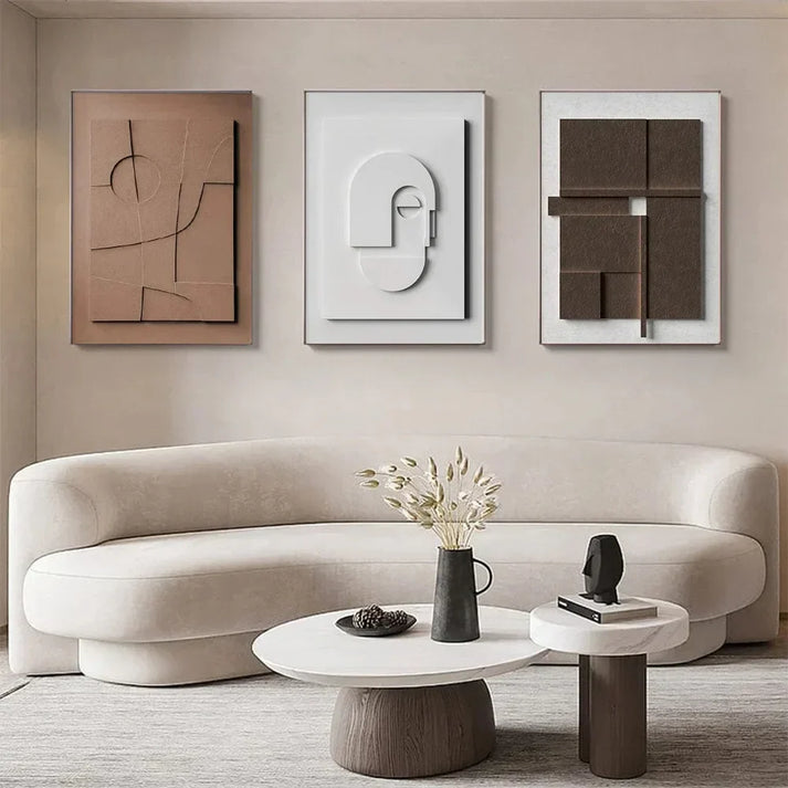 Abstract canvas wall decoration