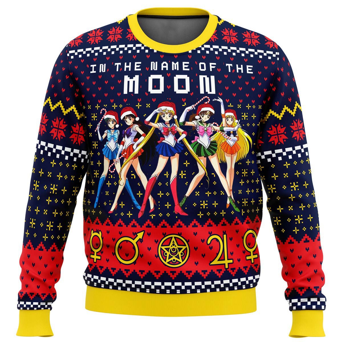 Sjov, grim julesweater – langærmet trøje til mænd med sjovt motiv