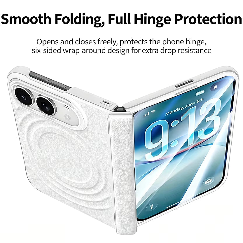 Protective Water Ripple Case for Foldable Screen Phones with Wireless Charging 0