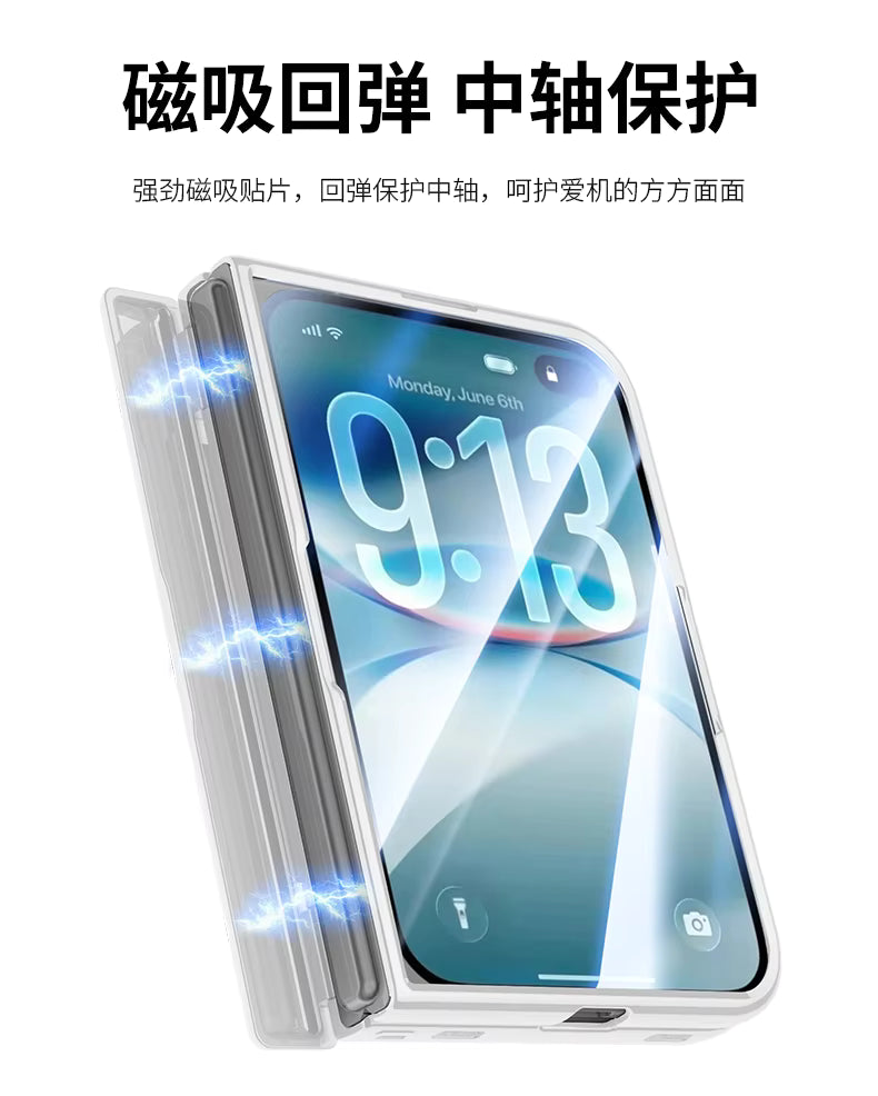 Protective Water Ripple Case for Foldable Screen Phones with Wireless Charging 3