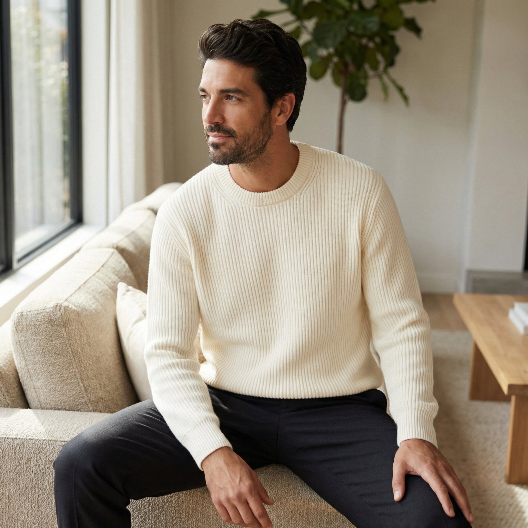 Ribcrest - Herre Ribstrikket Sweater