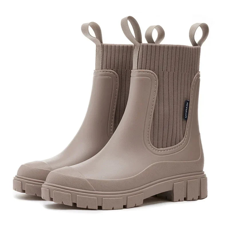 Chaussures de pluie imperméables basses pour femmes