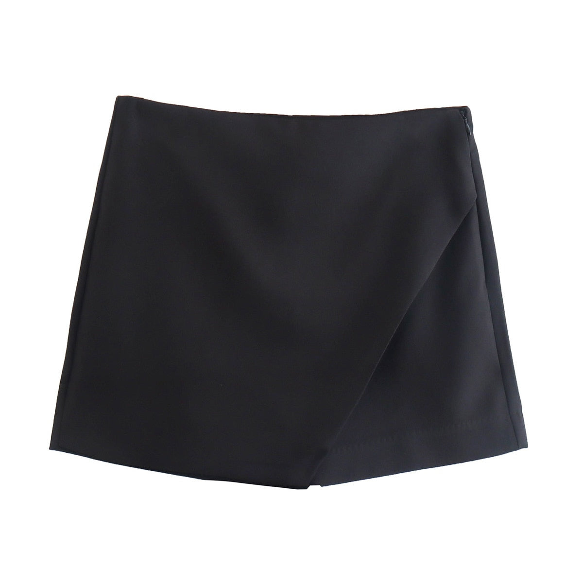 Calções elegantes para mulher com cintura alta e corte ajustado
