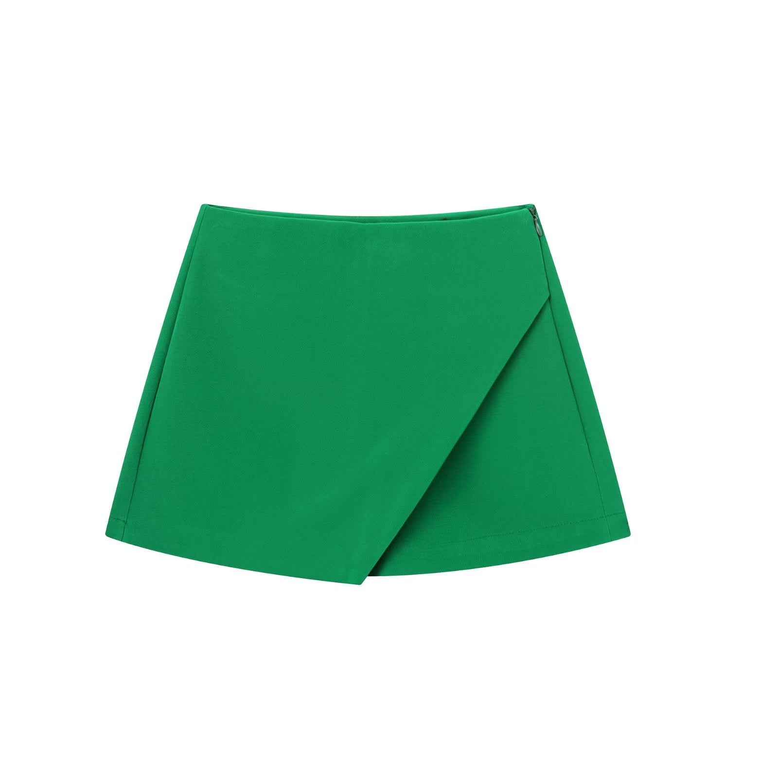 Calções elegantes para mulher com cintura alta e corte ajustado