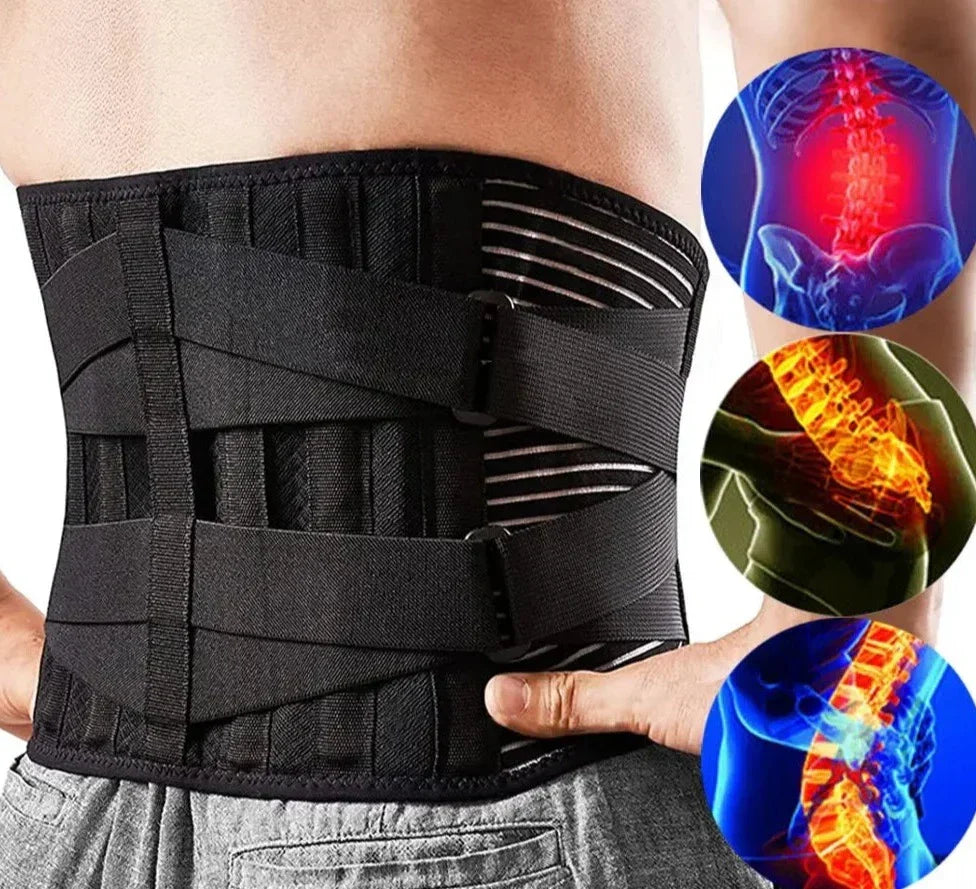 Cintura regolabile di supporto per la schiena per il comfort quotidiano – Supporto lombare ergonomico per il lavoro, il fitness e la vita di tutti i giorni