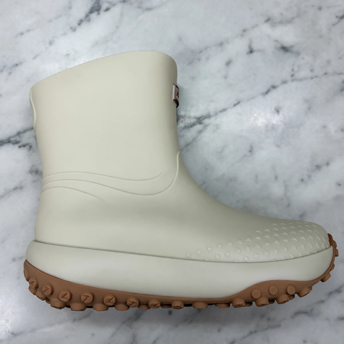 Bottes de pluie imperméables beiges pour hommes