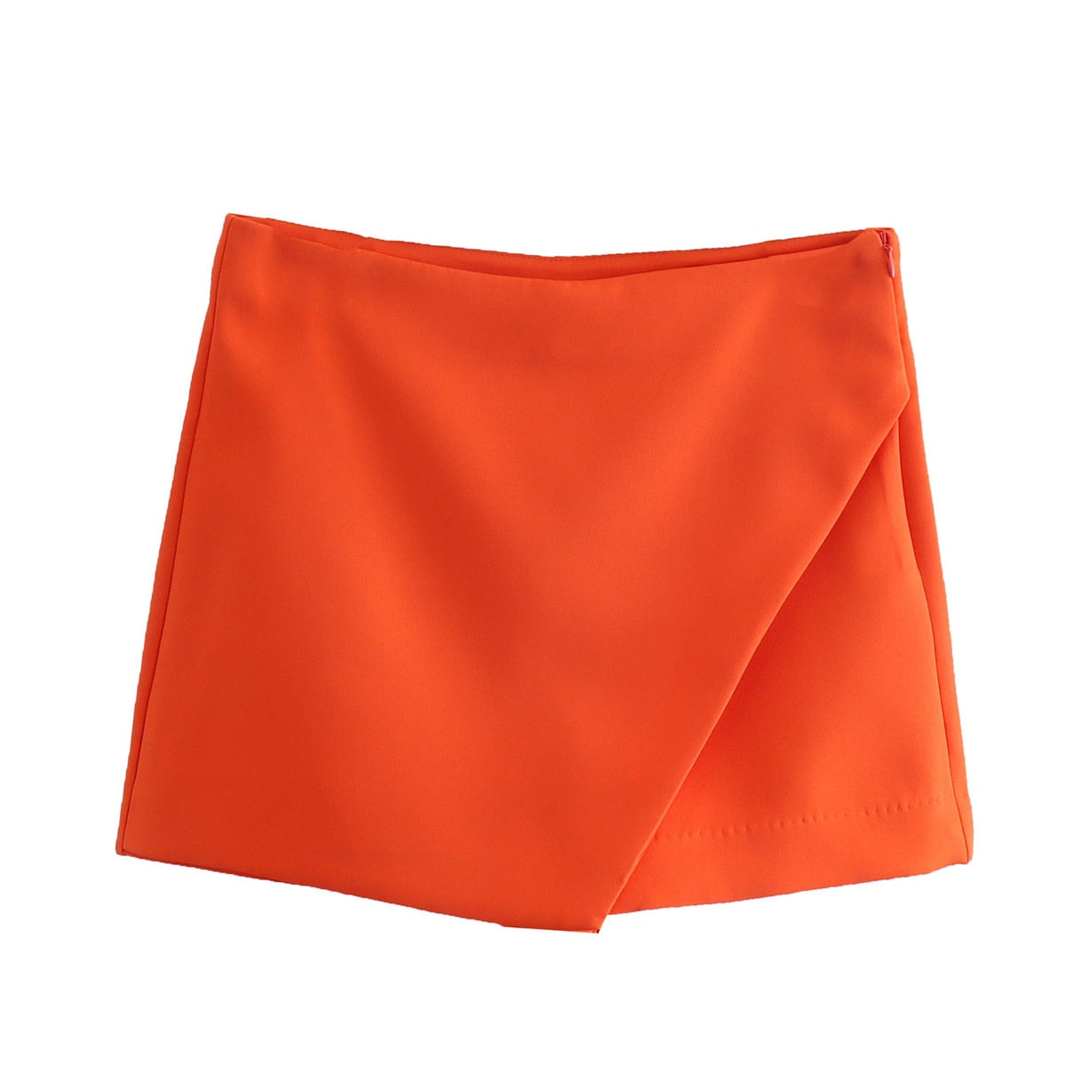 Calções elegantes para mulher com cintura alta e corte ajustado