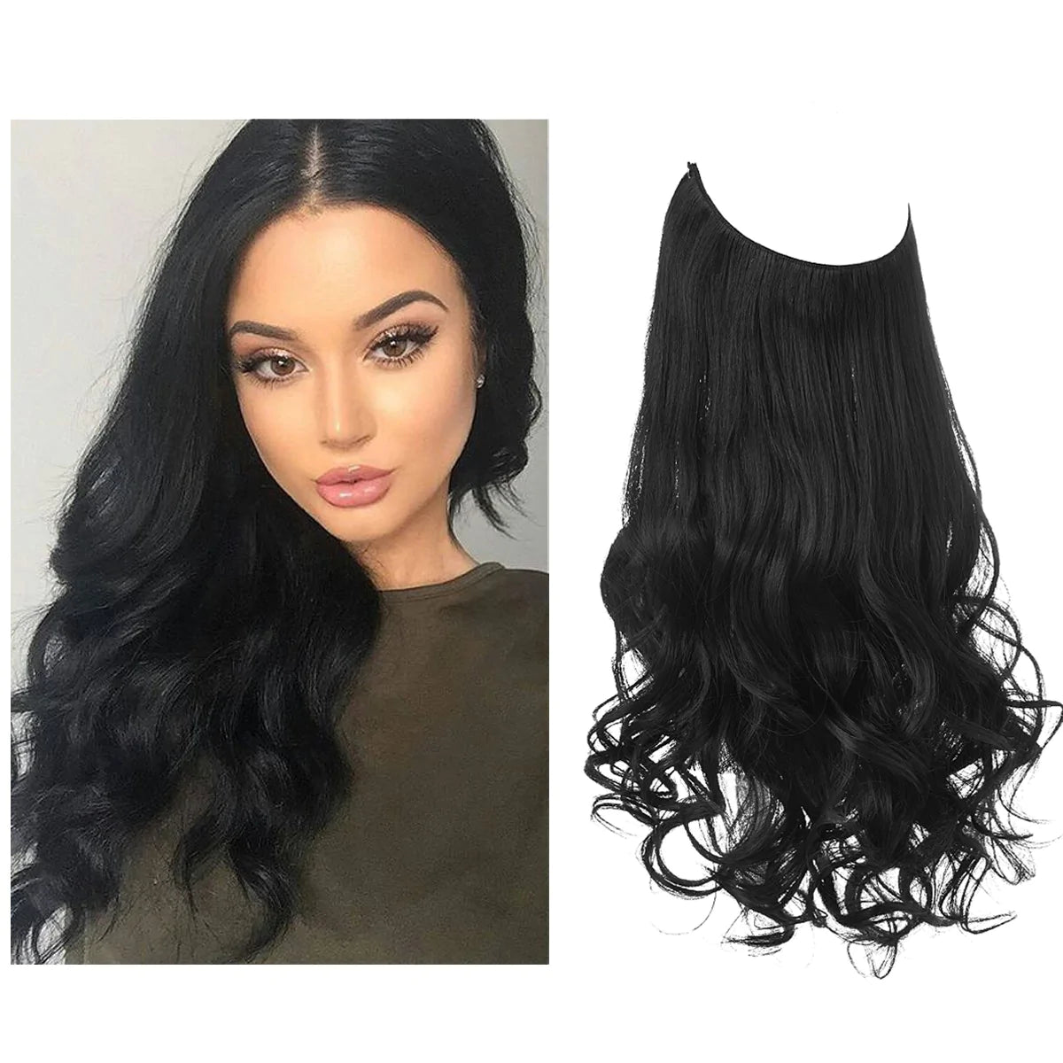 Premium Extensions af ægte hår | 100% REMY-kvalitet | Sømløs volumen & længde | Naturlig glans | Varmebestandig & holdbar