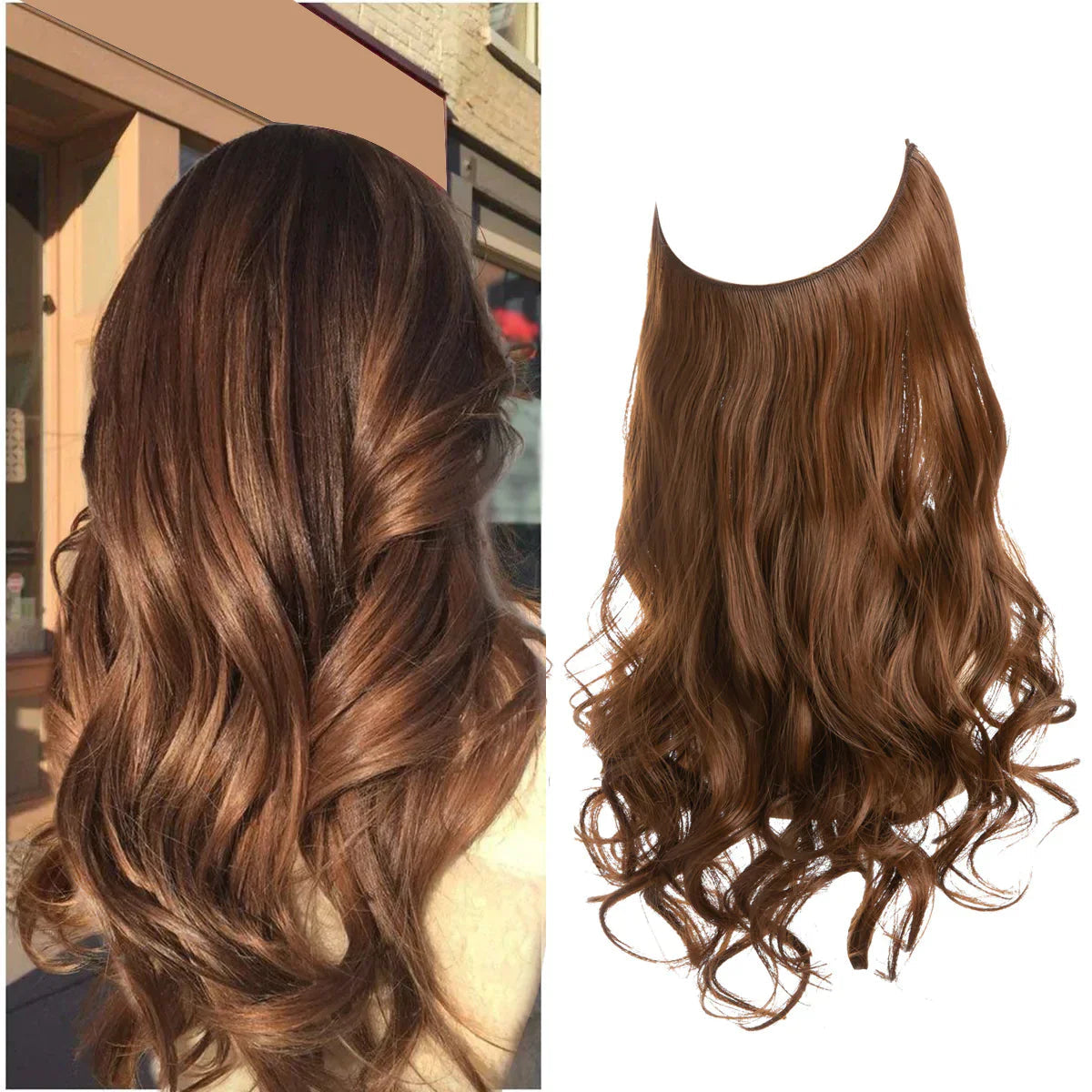 Premium Extensions af ægte hår | 100% REMY-kvalitet | Sømløs volumen & længde | Naturlig glans | Varmebestandig & holdbar