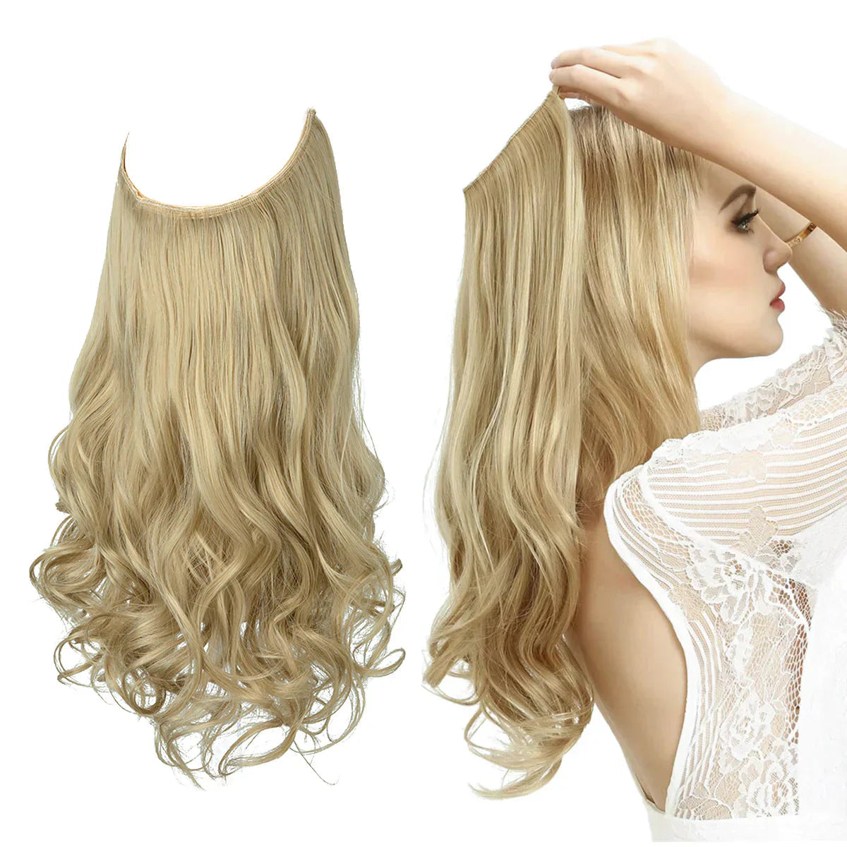 Premium Extensions af ægte hår | 100% REMY-kvalitet | Sømløs volumen & længde | Naturlig glans | Varmebestandig & holdbar