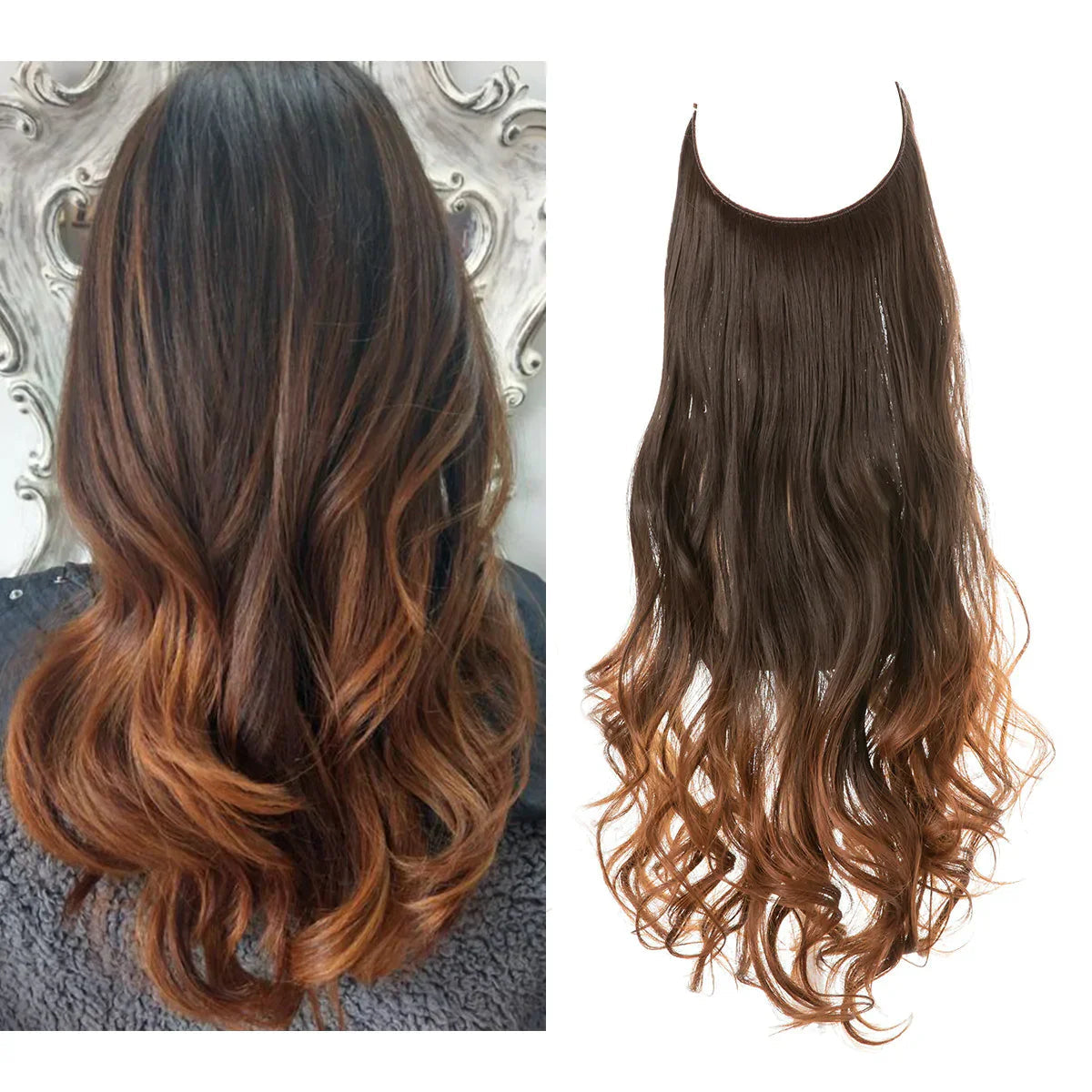 Premium Extensions af ægte hår | 100% REMY-kvalitet | Sømløs volumen & længde | Naturlig glans | Varmebestandig & holdbar