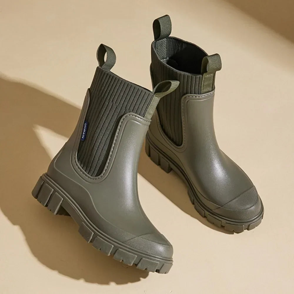 Chaussures de pluie imperméables basses pour femmes