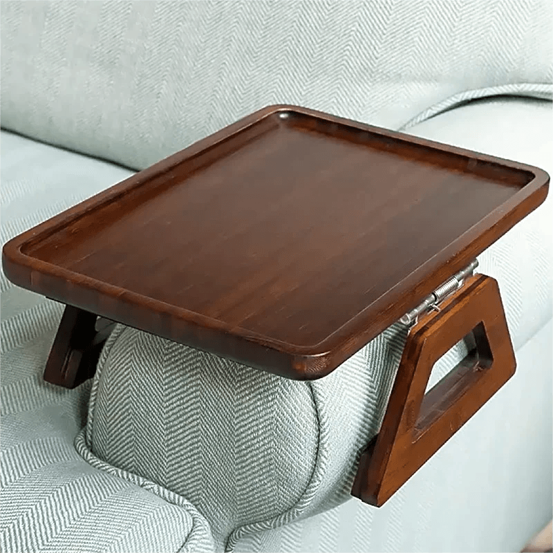 Armlehnentisch für Sofa aus Bambus