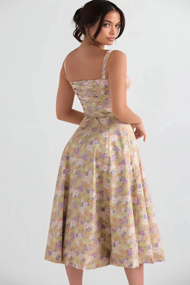 Linsay - Elegant sommerkjole med blomsterprint