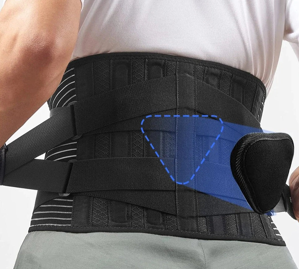 Cintura regolabile di supporto per la schiena per il comfort quotidiano – Supporto lombare ergonomico per il lavoro, il fitness e la vita di tutti i giorni