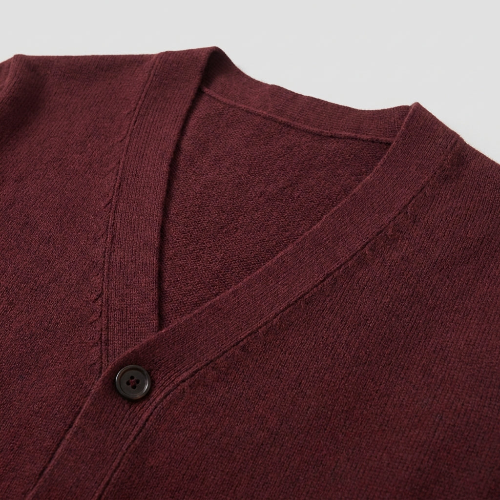 Velvion - Herrecardigan Med V Hals