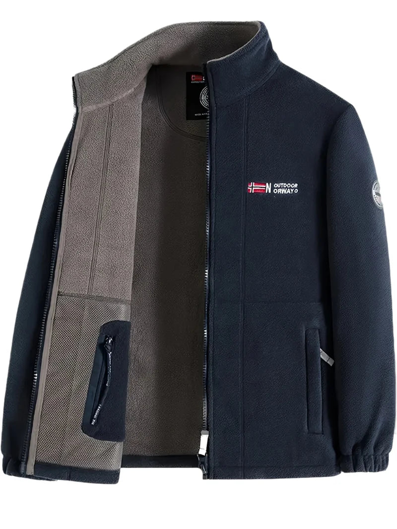 Julius Herre outdoor fleecová bunda – měkká, hřejivá a lehká s ochranným límcem