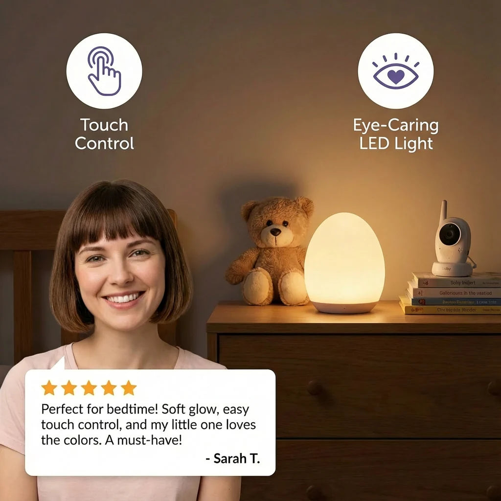 GlowEgg Lampă de noapte cu control tactil
