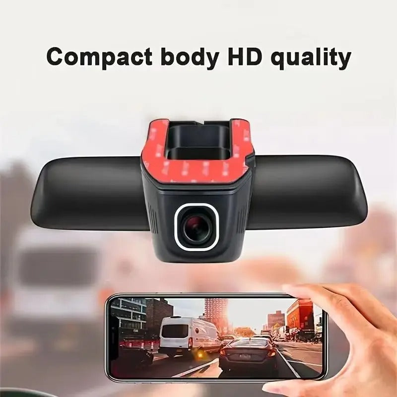 Caméra de tableau de bord WiFi 4K pour voiture avec moniteur de stationnement