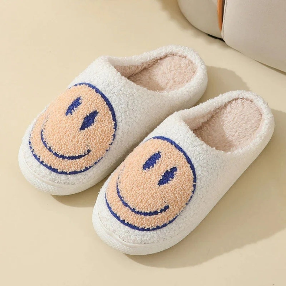 Smiley-Hausschuhe - Gepolsterte Hausschuhe für zu Hause