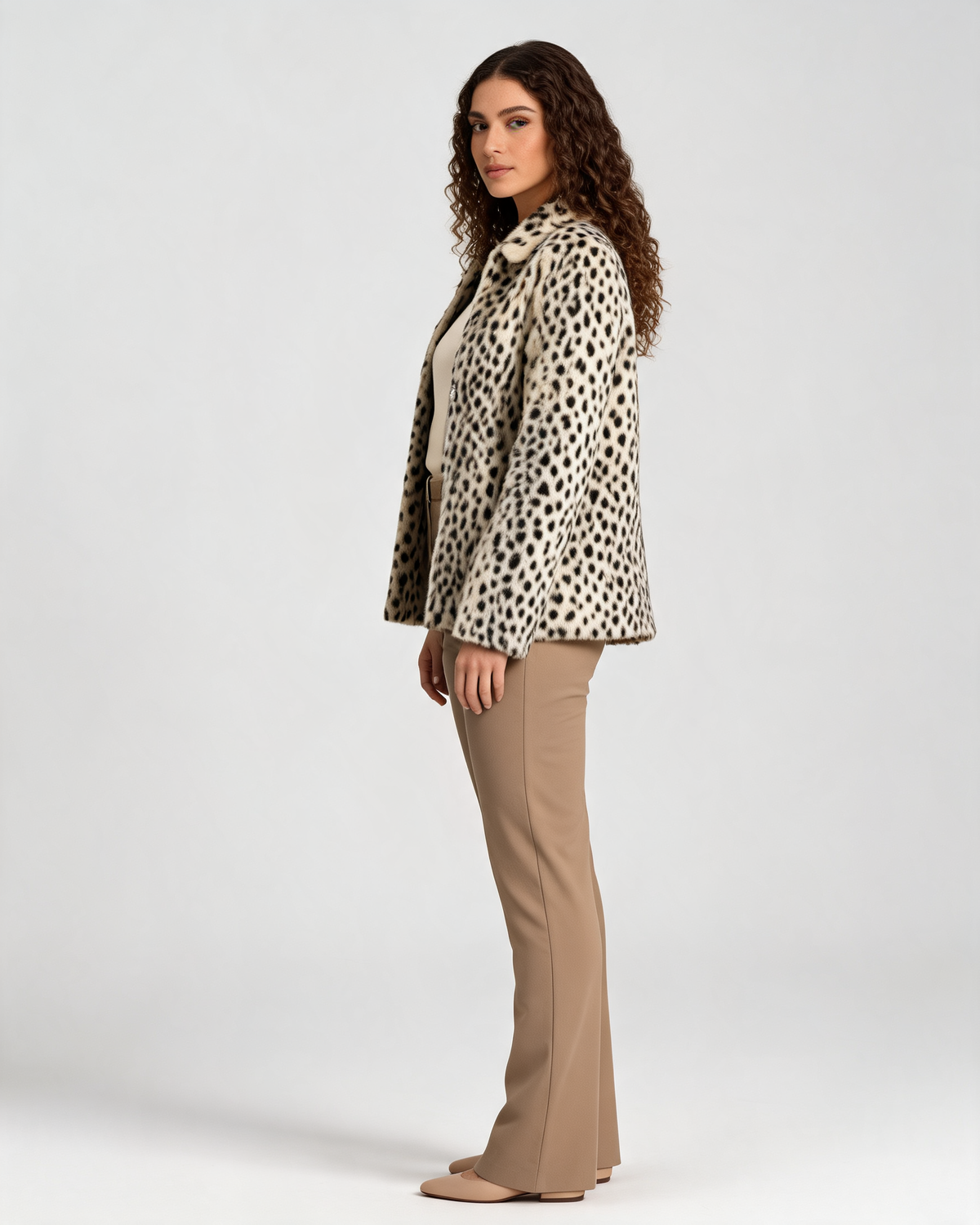Alessia Leopard – Giacca in pelliccia sintetica