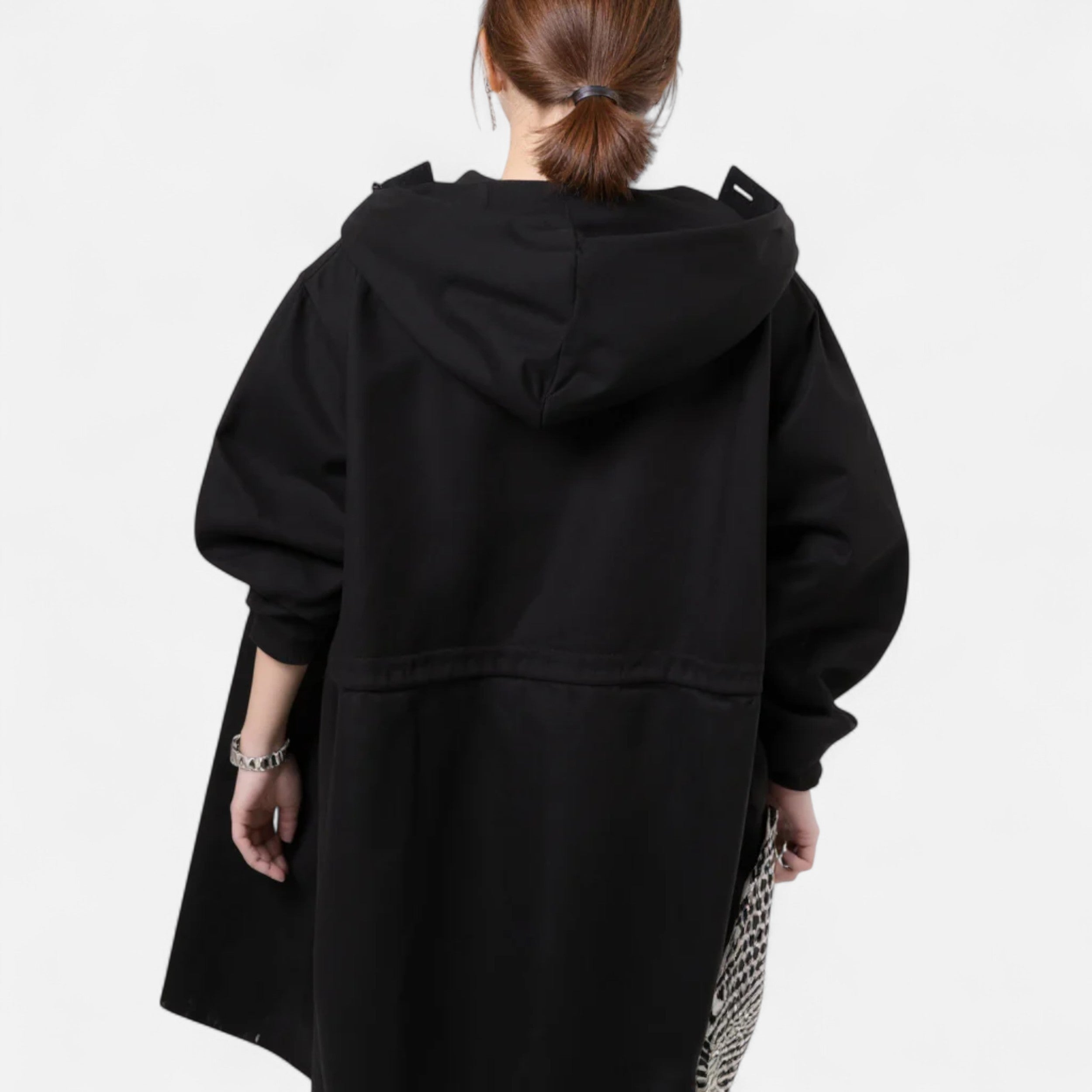 Tidløs vandtæt trenchcoat med hætte til damer