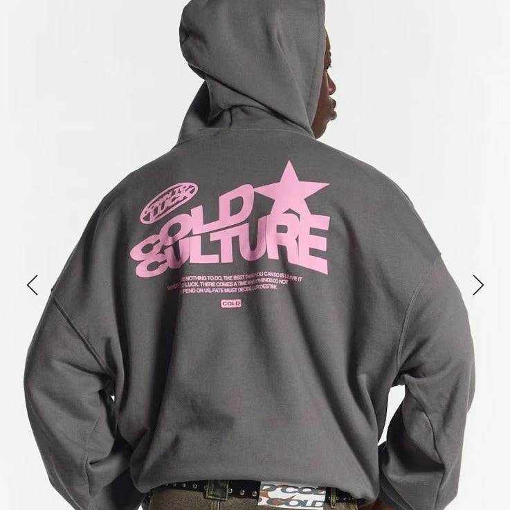 Oversized Damen Streetwear-Hoodie mit grafischem Print