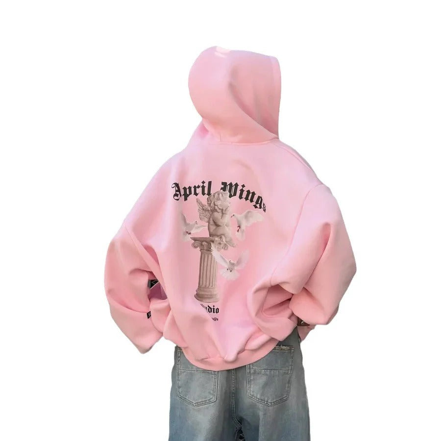 Grafisk Oversized Hoodie til Kvinder | Casual og Komfortabel