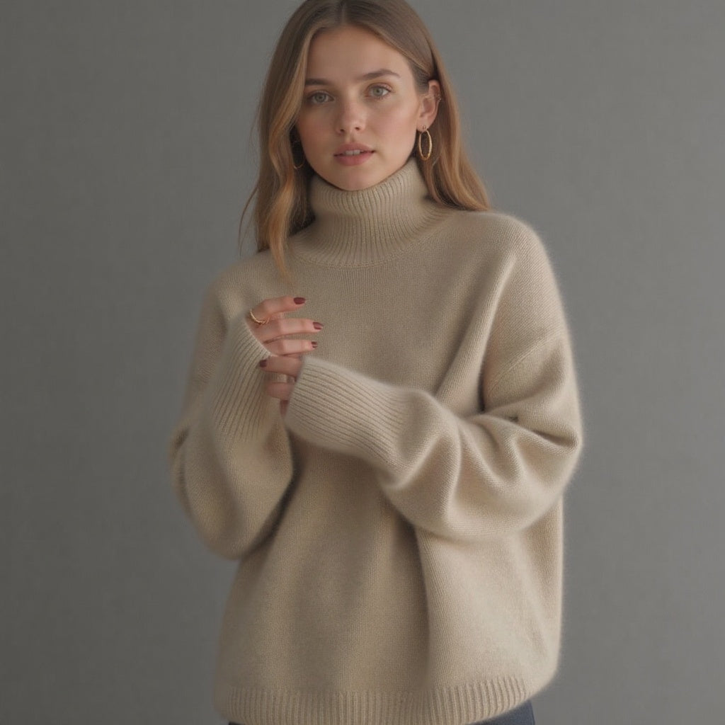 Sydney Oversize-rullekravestrik i kashmir – blød, varm a elegantní
