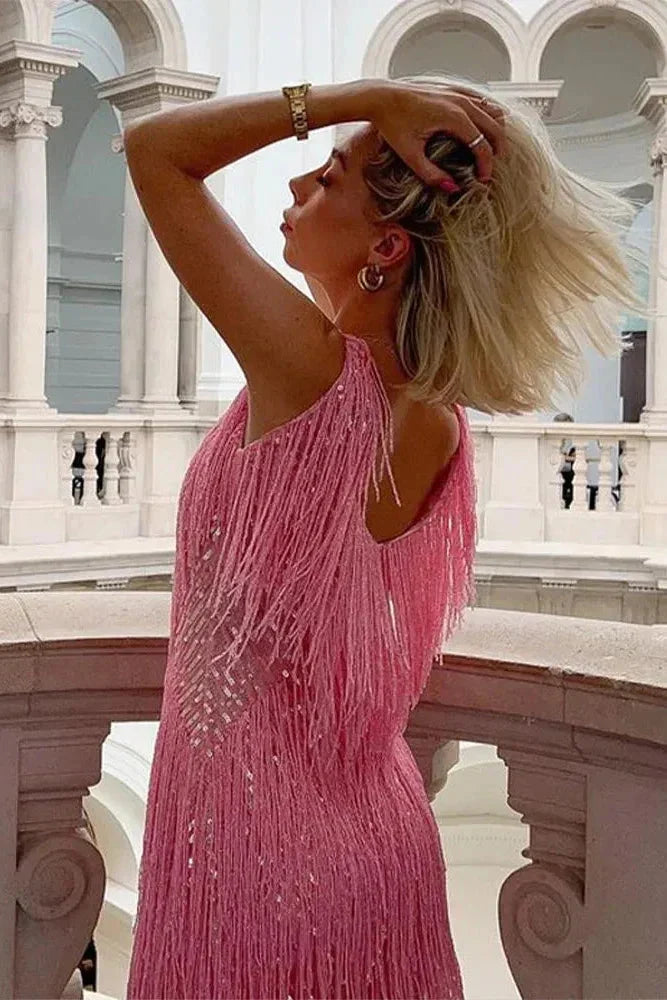 Abito da festa con paillettes da donna | Miniabito scintillante per eventi natalizi e serate in città | Abito glitterato dalla vestibilità regolare