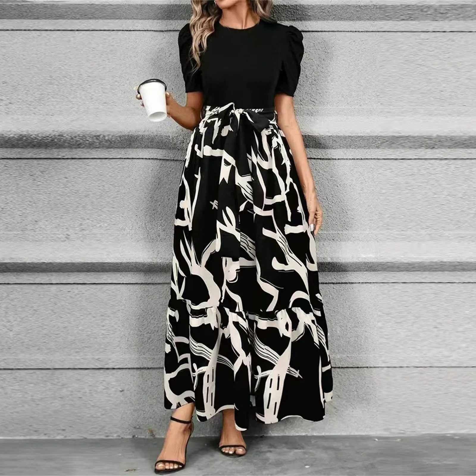 Hannah - Elegancka sukienka maxi