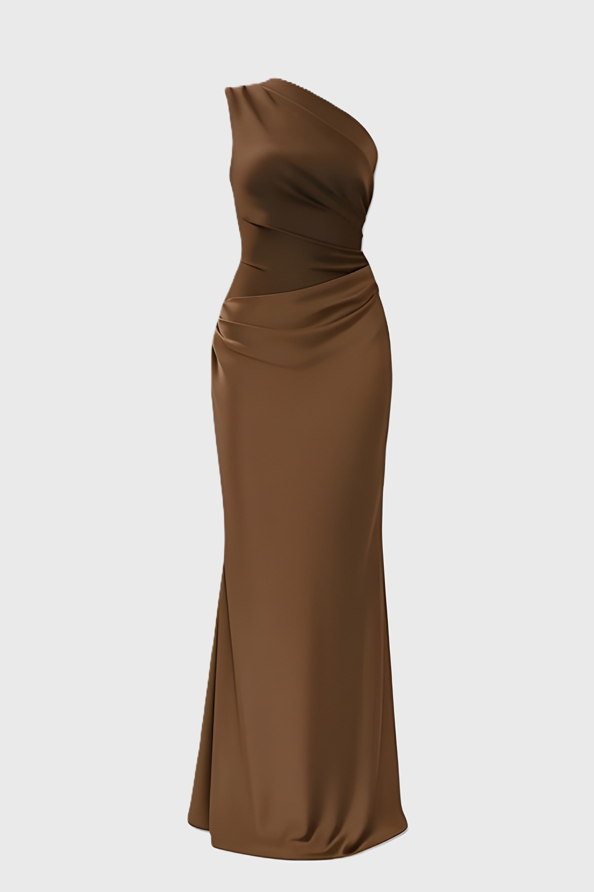 Ein-Schulter-Maxikleid mit elegantem Schnitt