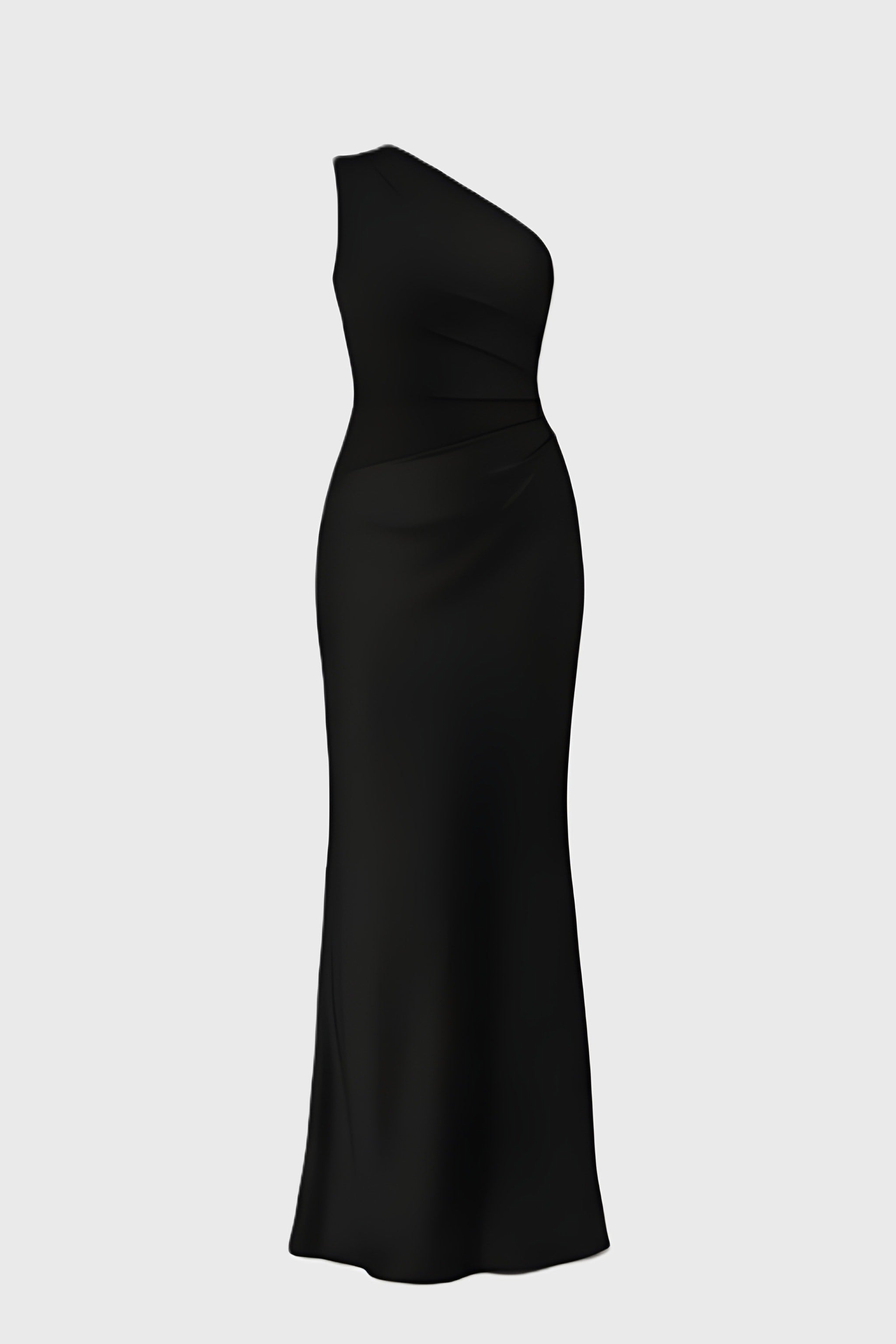 Ein-Schulter-Maxikleid mit elegantem Schnitt